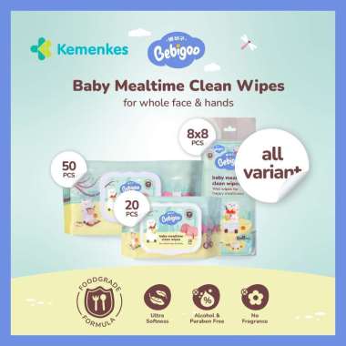 Tisu Basah Bayi Bebigoo Tissue Baby Mealtime Clean Wet Wipes Tisu Makan Bayi All Varian Food Grade 5