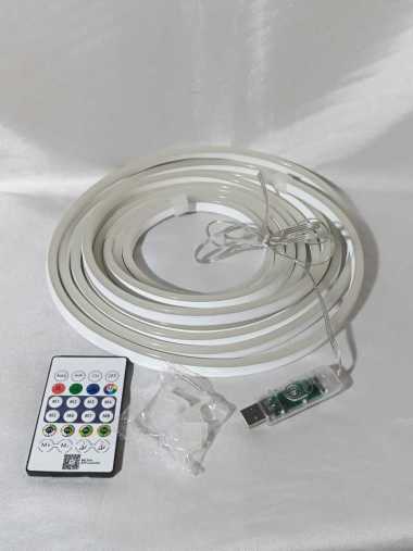 Lampu Hias Neonflex Running USB RGB LED Strip Neon Flex Lampu Selang Fleksibel 5 Meter APP Control +