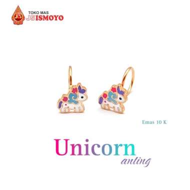 Anting Emas Mas Asli Model Toge Anak Unicorn J5 Ismoyo