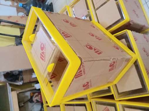 Tempat ES Akrilik 25 Liter Diagonal Wadah Minuman ES Kelapa