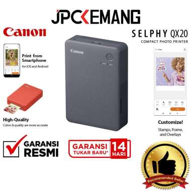 JPC KEMANG Canon SELPHY Square QX20 Compact Photo Printer Canon SELPHY QX 20 GARANSI RESMI Dark Grey