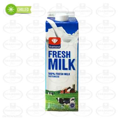 Promo Harga Diamond Fresh Milk Plain 946 ml - Blibli