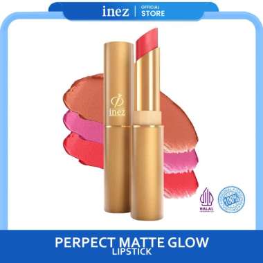 INEZ Lipstik Perfect Glow Matte Lipstick Inez 900 Redwood -08