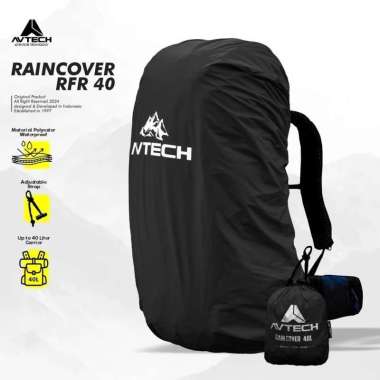 AVTECH - Rain Cover Bag Waterproof Pelindung Tas Anti Air 40-50 Liter - COVER CARRIER 40 Merah