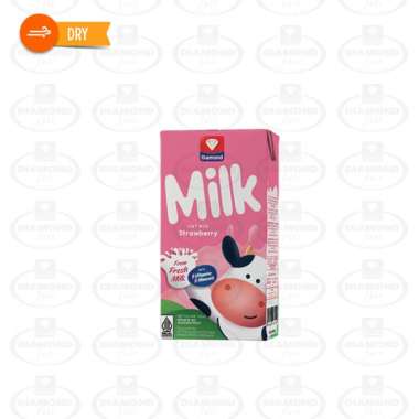 Promo Harga Diamond Milk UHT Strawberry 125 ml - Blibli