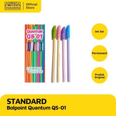 STANDARD BOLPOINT QUANTUM QS-01 HITAM/PAK (240)