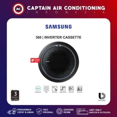 SAMSUNG AC Cassette Inverter 360° AC052TN4P 2 PK (1 Phase) BLACK