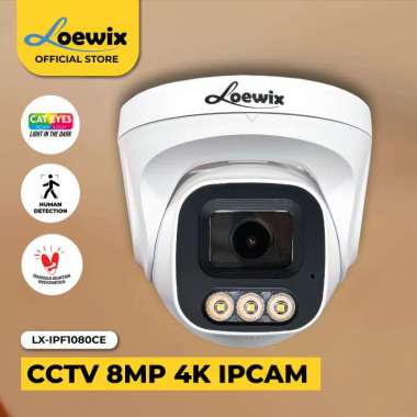 LOEWIX CCTV KAMERA INDOOR 8 MP 4K IP CAMERA INDOOR LX-IPF1080CE