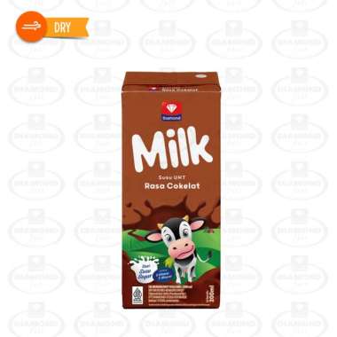 Promo Harga Diamond Milk UHT Chocolate 200 ml - Blibli