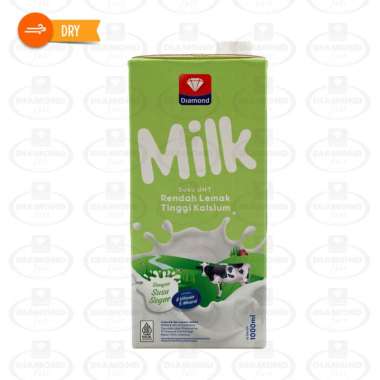 Promo Harga Diamond Milk UHT Low Fat High Calcium 1000 ml - Blibli