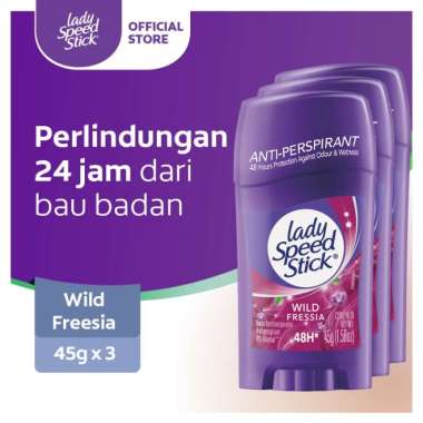 Lady Speed Stick Wild Freesia Deodorant Stick [45 G] x 3 Pcs