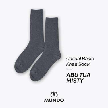 Mundo Classic Kaos Kaki Pria Semua Ukuran Abu tua misty