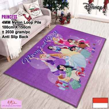 Disney Official Merchandise karpet natal christmas 100 cm x 150 cm anti slip permadani motif kartun 