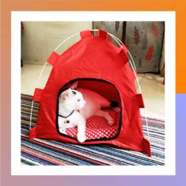 Tenda Kucing Rumah Kucing Murah Tempat Tidur Hewan Rumahan Kucing Tenda Buat Kucing Lipat Playground