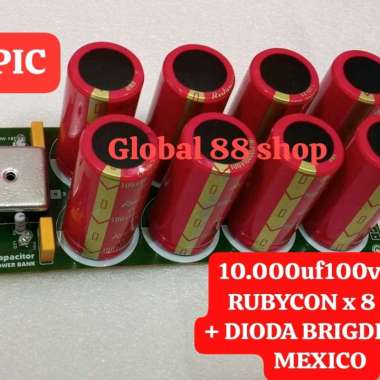 PSU 8 Elco 10000uf100v Rubycon Ori + Diode 35 A MEXICO 10000 100 10000mk 100v Power Supply Amp