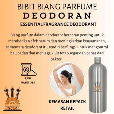 Bibit Biang Parfum Deodoran 100ml / Essential Fragrance Deodorant 100ml / Parfume Deodorant Murni Lo