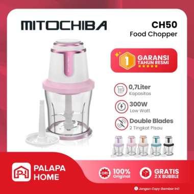 Mitochiba Chopper CH 50 Kecil 0.7L | Mini Coper Mito CH50 Warna Warni | Blender Bumbu Daging MPASI P