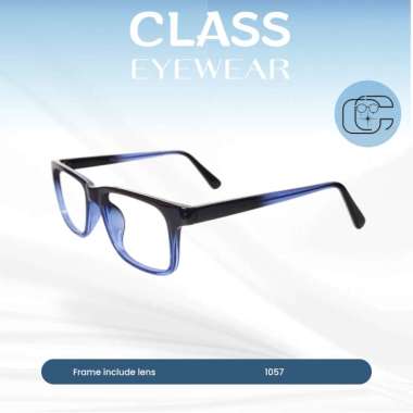 Class Eyewear Kacamata Premium 1057 Lensa Blueray dan Photocromic lensa bluecromic (normal)