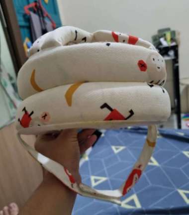 Helm Pelindung Kepala Bayi Topi Pelindung Kepala Bayi Bantal Pelindung Kepala Anak Bayi Merah