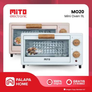 MITO Oven Mini MO20 MO 20 11 Liter 11L Wood Handle Series Open Listrik Kecil Mitochiba Original Puti