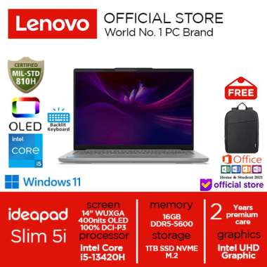 Lenovo Ideapad Slim 5i i5-13420H 1TB SSD 16GB WUXGA OLED Win11+OHS COSMIC BLUE