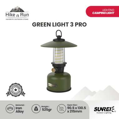 Sunrei Lampu Green Light 3 Pro Glamping Lantern