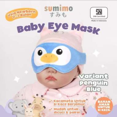 Sumimo Baby Eye Mask / Penutup Pelindung Mata Bayi Berjemur RACOON