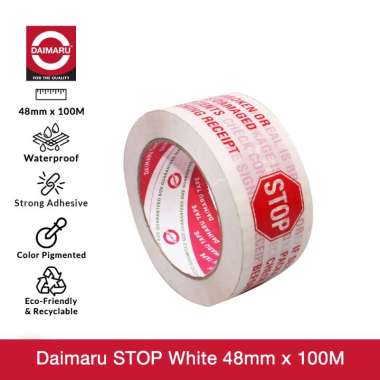 Daimaru OPP Printed Tape Lakban Stop 48 mm x 100 meter