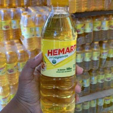 Minyak Goreng Hemart Kemasan Botol 1 liter Hemart 500 ML