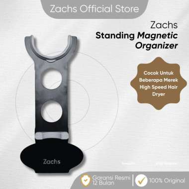 Zachs Organizer Standing Magnetic Hair Dryer Rak Berdiri Penyimpanan Hair Dryer dengan Magnet