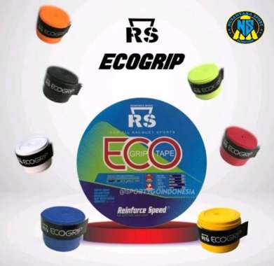 GRIP RAKET BADMINTON KARET BULAT TIPIS RS ECO GRIP