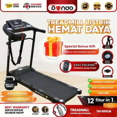 Treadmill Elektrik REDPANDA 585LM Multifungsi Murah Listrik Lipat Portable Low Watt Fitness Gym TM58