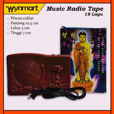 Music Radio Tape Player Kecil (18/20 Lagu) Suara Mantra Doa Sembahyang / Buddhist 18 Lagu
