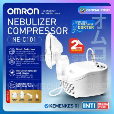 OMRON - Nebulizer Compressor NE C28 C101 C106 C301 C801 NE U100 | Alat Terapi Uap Pernafasan Batuk P