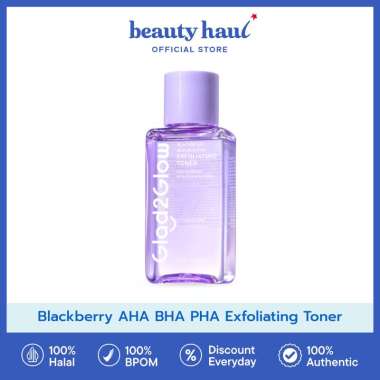 GLAD2GLOW Blackberry AHA BHA PHA Exfoliating Toner