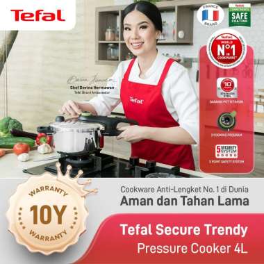 Tefal Panci Presto 4L/8L/Pressure Cooker Stainless Steel 8 Liter