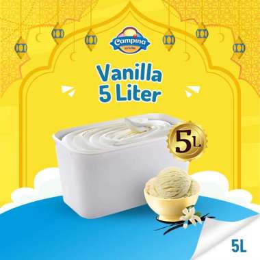 Promo Harga Campina Ice Cream Vanilla 5000 ml - Blibli