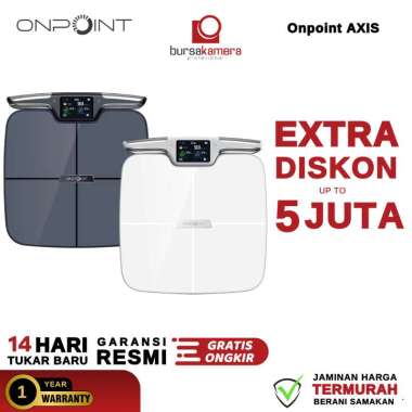 ONPOINT AXIS Digi Scale Timbangan Badan BMI Body Fat Muscle Mass Timbangan Digital With App Bluetoot