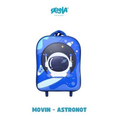 Skoola Tas Koper Anak PAUD TK Trolly Mini Perempuan Laki- Laki Lucu - Movin MOVIN ASTRONOT