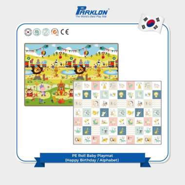 Parklon PE Roll Playmat 150x200 cm Double Side | Matras Karpet Lantai Bayi Korea | Matras Bayi | Bay