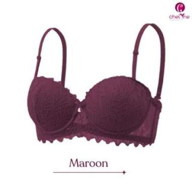 Chelyne BH Brukat Lace B813 Half Cup Bra 34/38 - Comfortable Bra Dengan Kawat Penyangga. Size 34/75