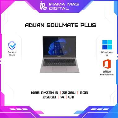 ADVAN SOULMATE PLUS 1405 RYZEN 5 3500U/8GB/256GB/14/W11 (GREY)