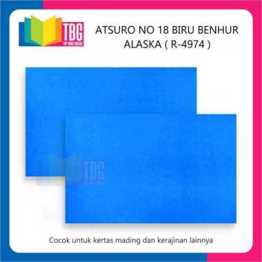 10 PCS KERTAS ATSURO ALASKA KERTAS WARNA-WARNI / KERTAS WARNA POLOS / KERTAS OMEGA BIRU BENHUR R-497