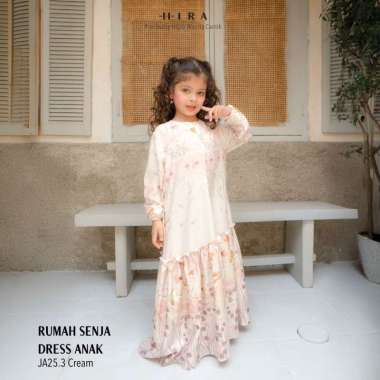 HIRA - Rumah Senja Cream Series Family Set Hijabwanitacantik | Sarimbit Lebaran - Dress Gamis Baju K