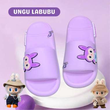 Sandal Selop Anak Motif Labubu / Sendal Karakter Labubu Viral untuk Anak 3th - 10 tahun CM: 180 2433