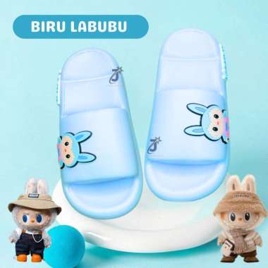 Sandal Selop Anak Motif Labubu / Sendal Karakter Labubu Viral untuk Anak 3th - 10 tahun CM: 210 2433