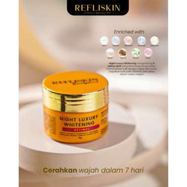 Night Cream Luxury Original Clinic Refli Skin x Lglow Beauty Luxury Night Whitening
