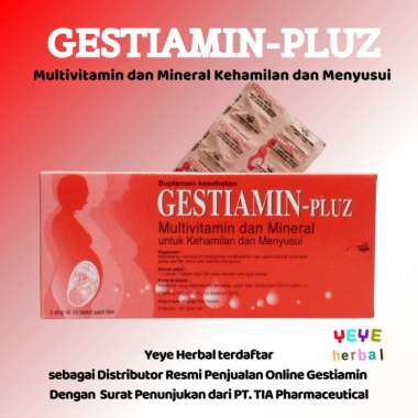 Gestiamin Pluz 30 Tablet Multivitamin Ibu Hamil dan Menyusui Strip