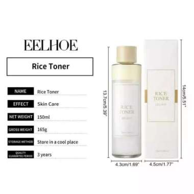 Rice Toner 150ml Whitening Brightening Toner Toner Pelembab Face Toner Skin Barrier Toner Anti Acne 