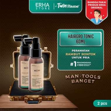 HIS ERHA Twin Flame Hairgro - Tonic Penumbuh Rambut - Hair Tonic Pria